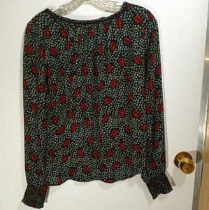 LOFT long sleeve floral print size size:xs
